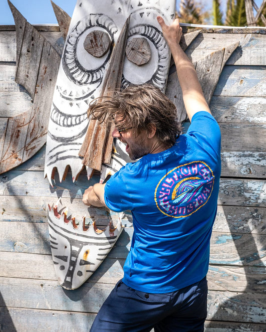 Saltrock Wave - Mens T-Shirt - Blue