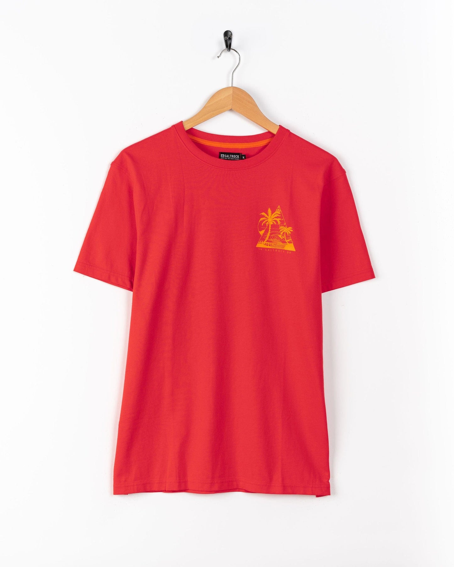 Geo Beach - Mens Short Sleeve T-Shirt - Red