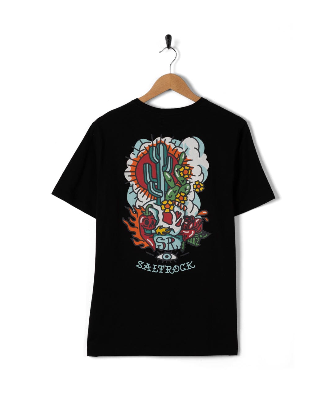 Cactus Flame - Mens T-Shirt - Black