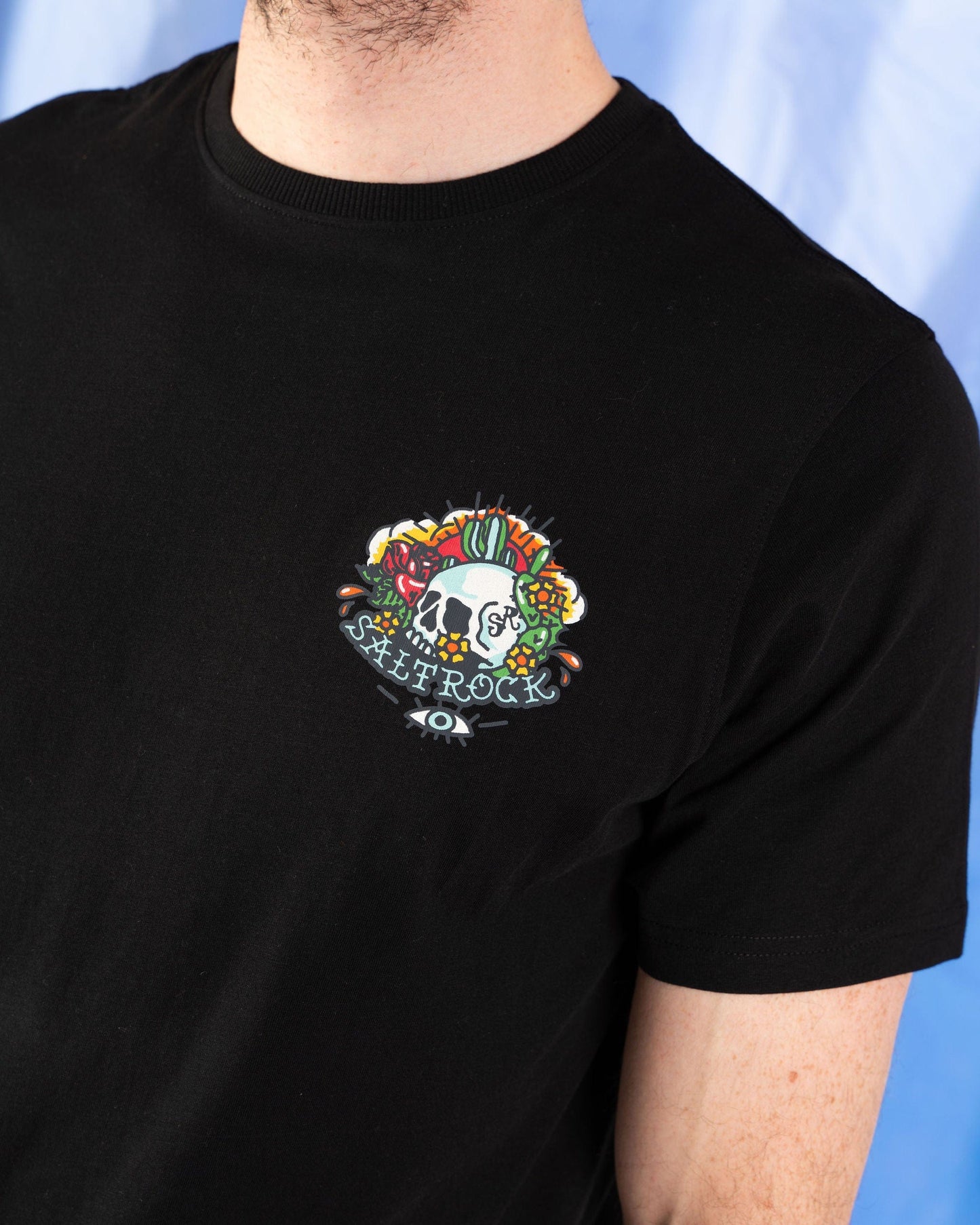 Cactus Flame - Mens T-Shirt - Black