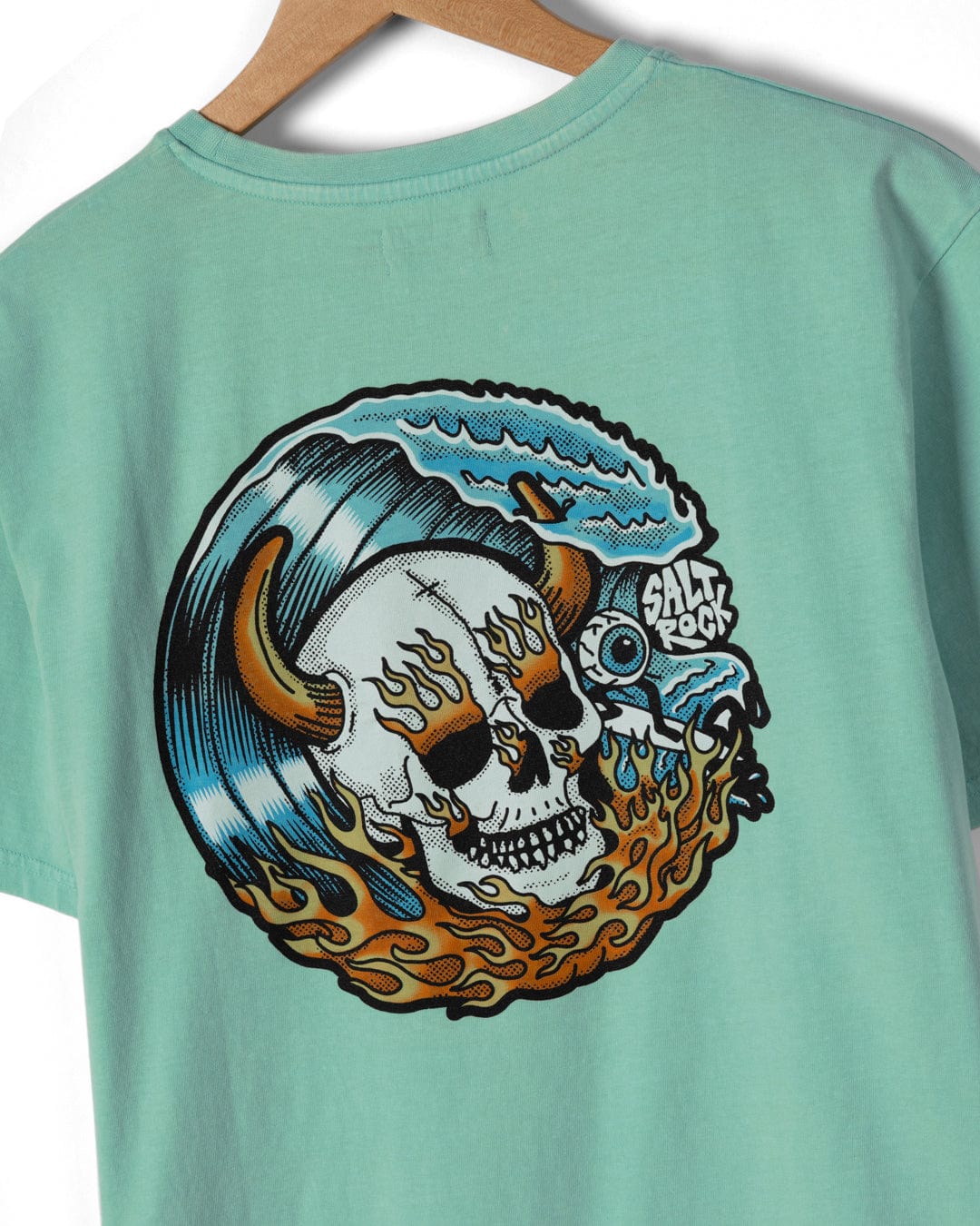 Fire Water Colour - Mens T-Shirt - Turquoise