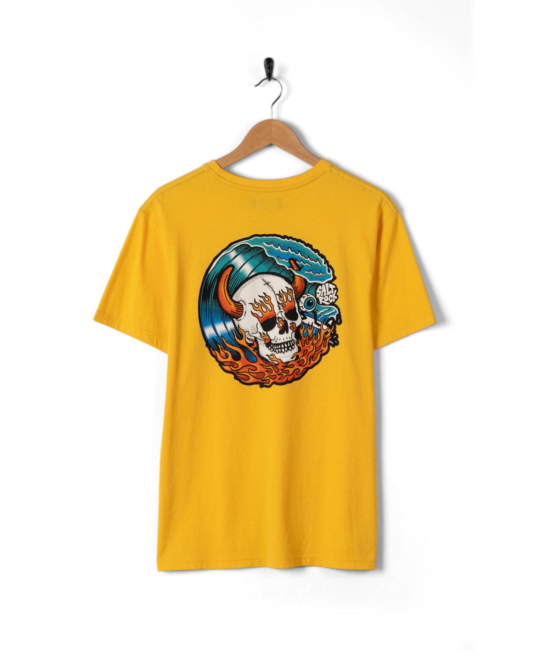 Fire Water Colour - Mens T-Shirt - Yellow