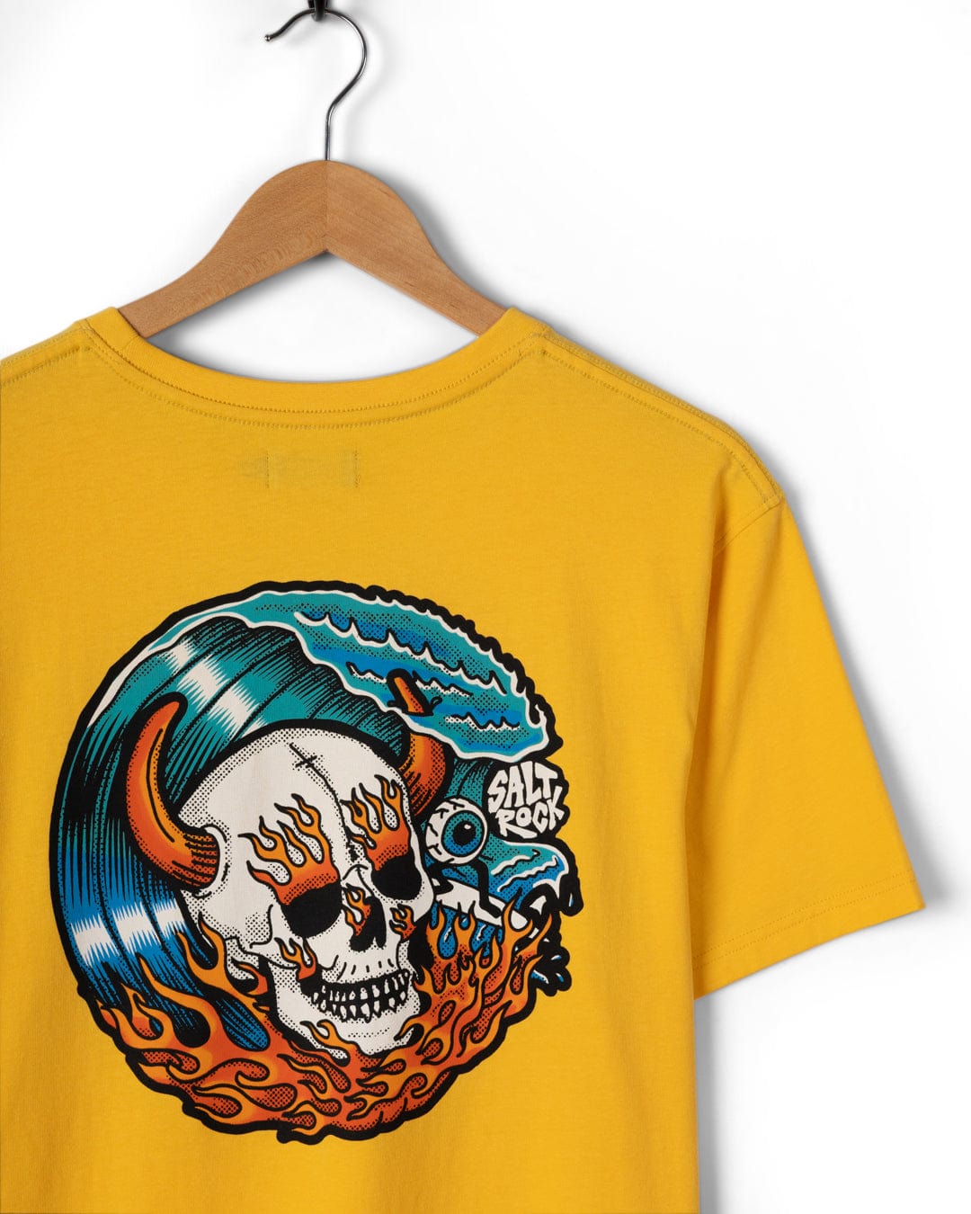 Fire Water Colour - Mens T-Shirt - Yellow