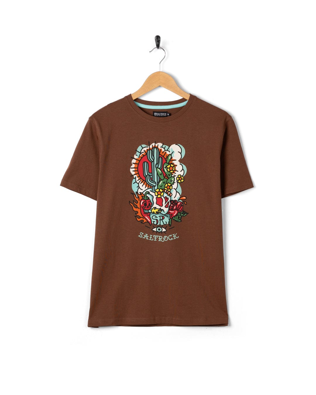 Cactus Flame - Mens T-Shirt - Brown