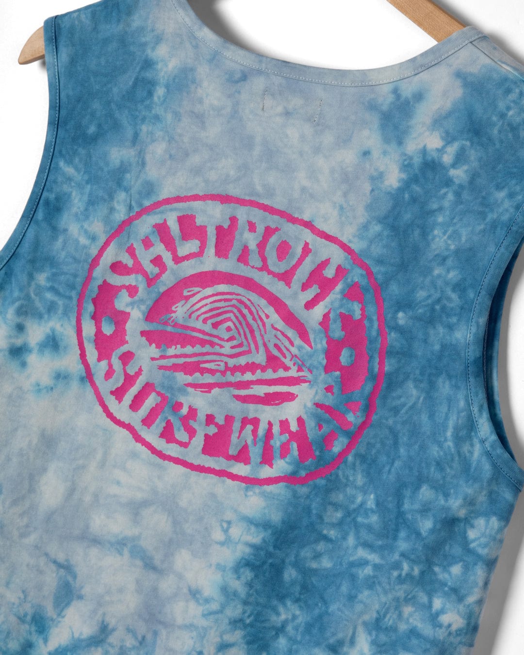 Saltrock Wave - Mens Tie Dye Vest - Blue