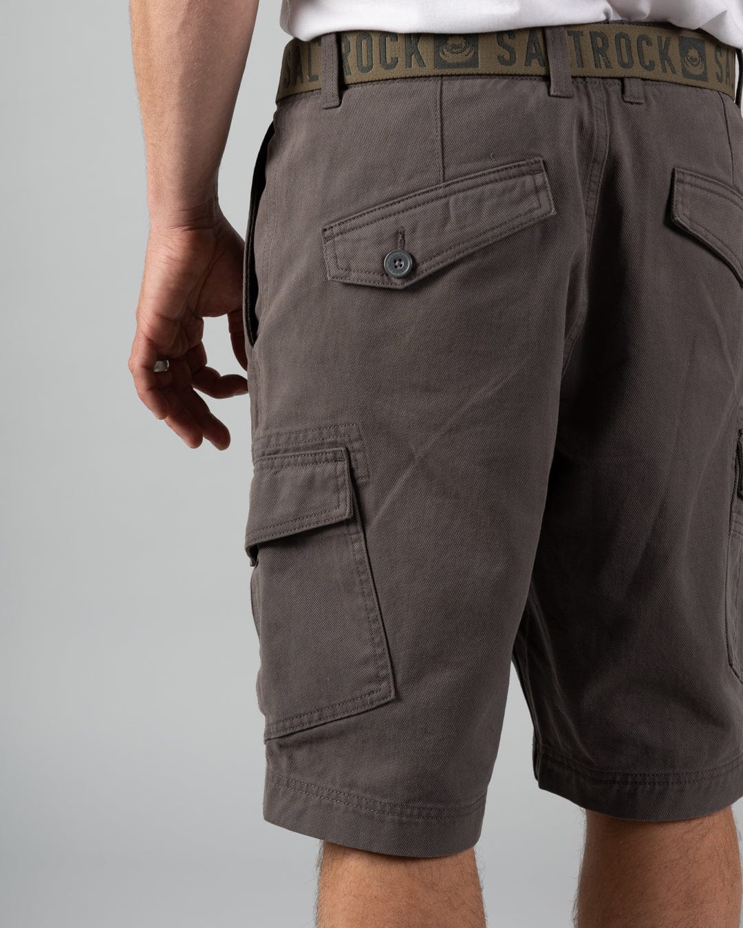 Penwith II - Mens Cargo Shorts - Dark Grey