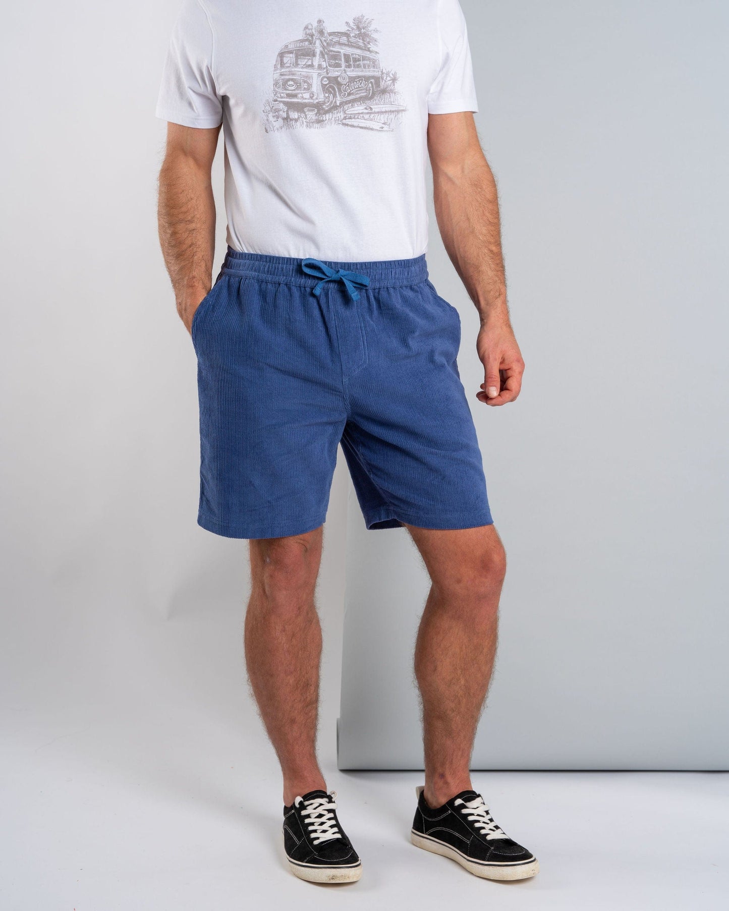 Meddon - Mens Corduroy Short - Blue